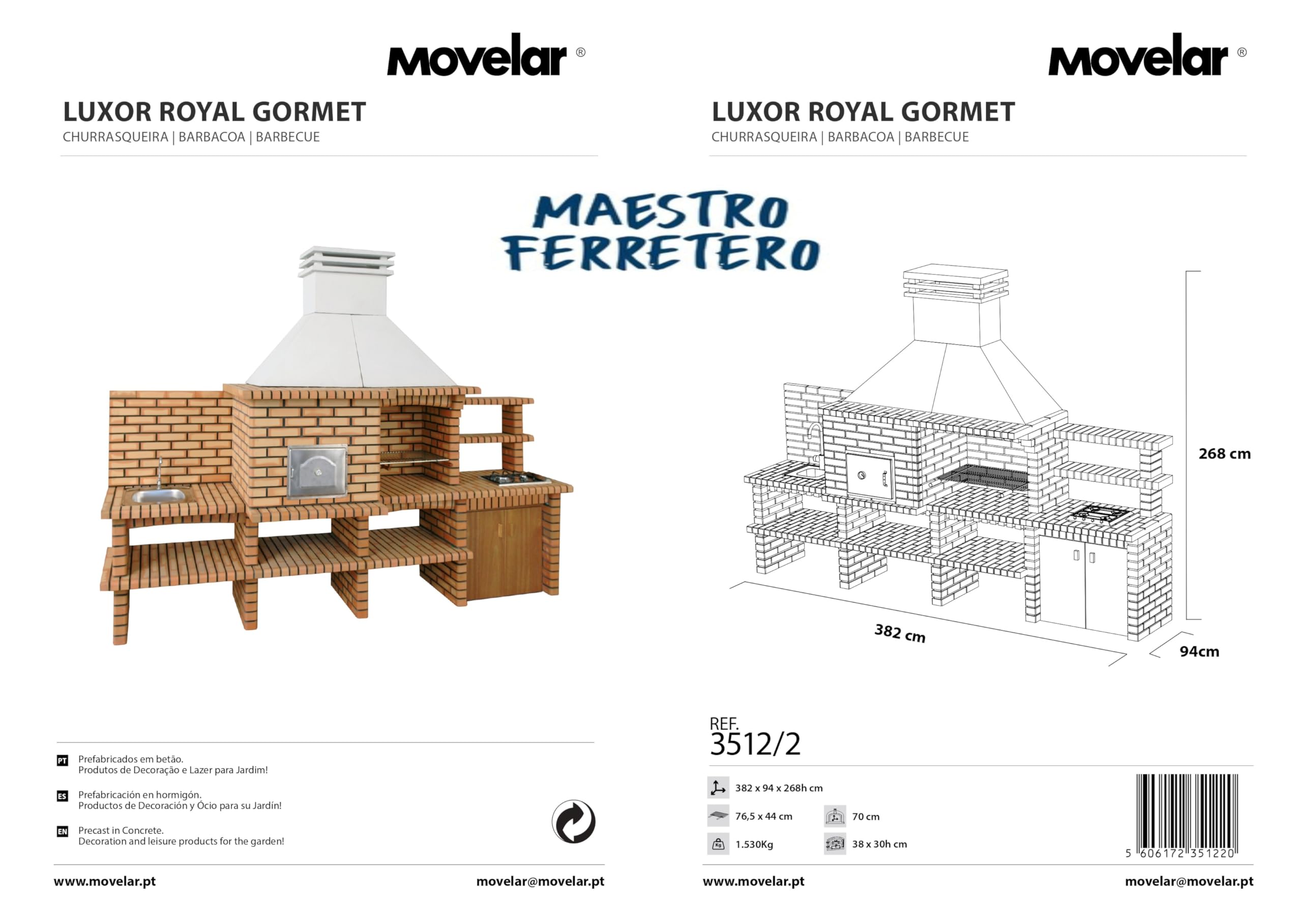 movelar-luxor-royal-gourmet-barbecue-vier-gaz-inox-382-cm image 7