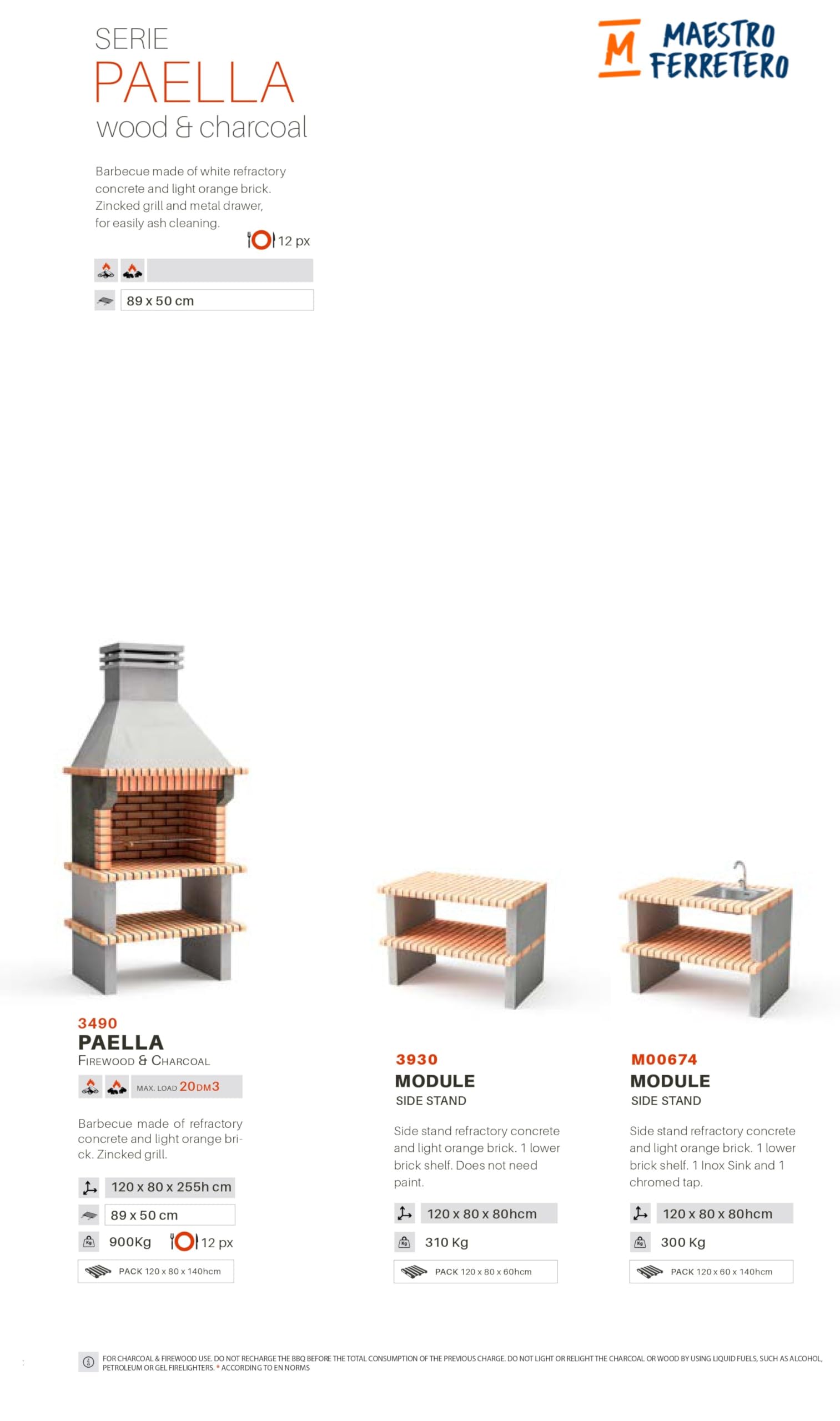 movelar-paella-3490-barbecue-fixe-gris-orange-12-personnes image 3