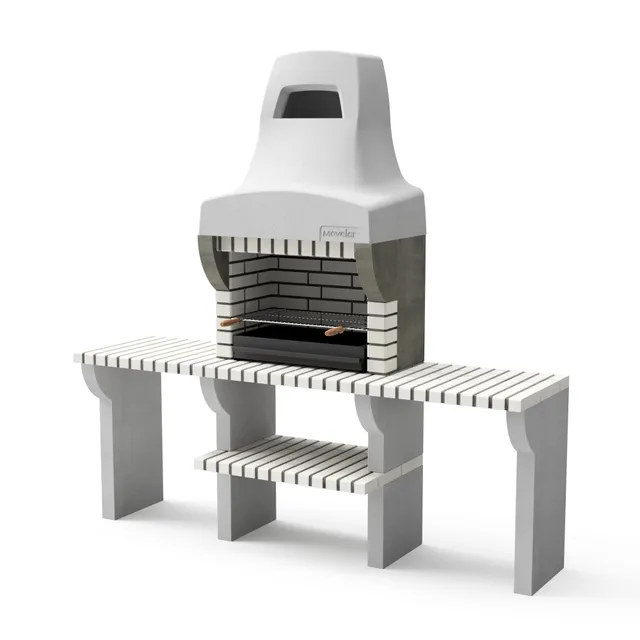 movelar-bailen-plus-2-barbecue-beige-gris-216-cm image 1
