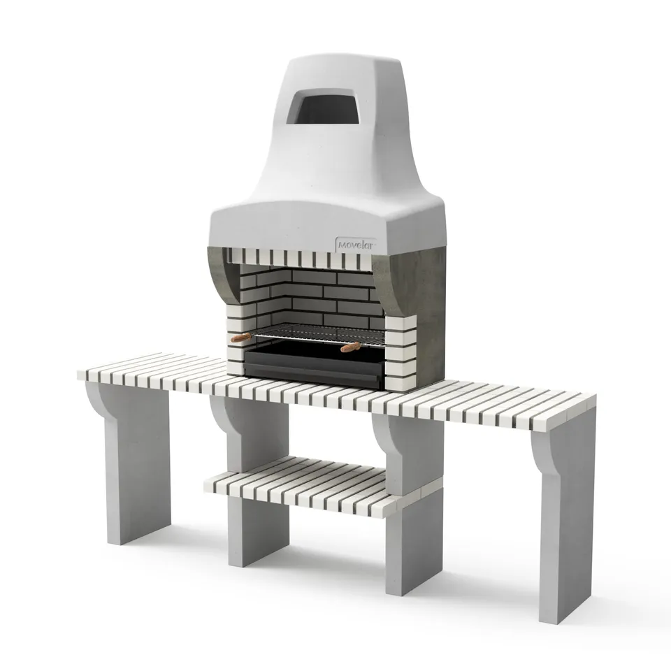 movelar-bailen-plus-2-barbecue-beige-gris-216-cm image 1