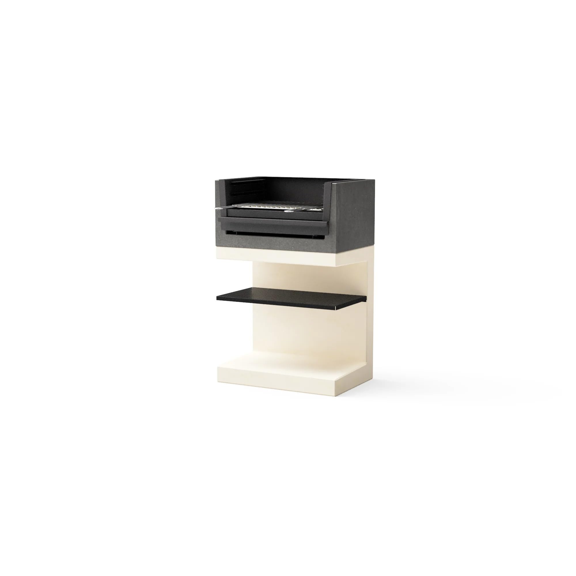 tuozi-kitaway-mini-grill-barbecue-compact-gris-blanc-balcon image 4