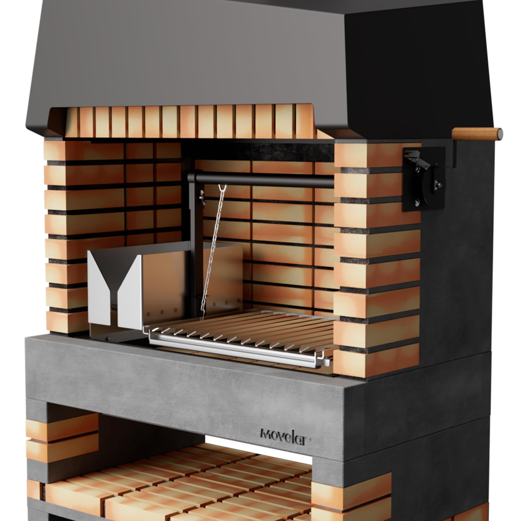 movelar-california-plus-xl-barbecue-ma-onn-inox-gris-orange image 5
