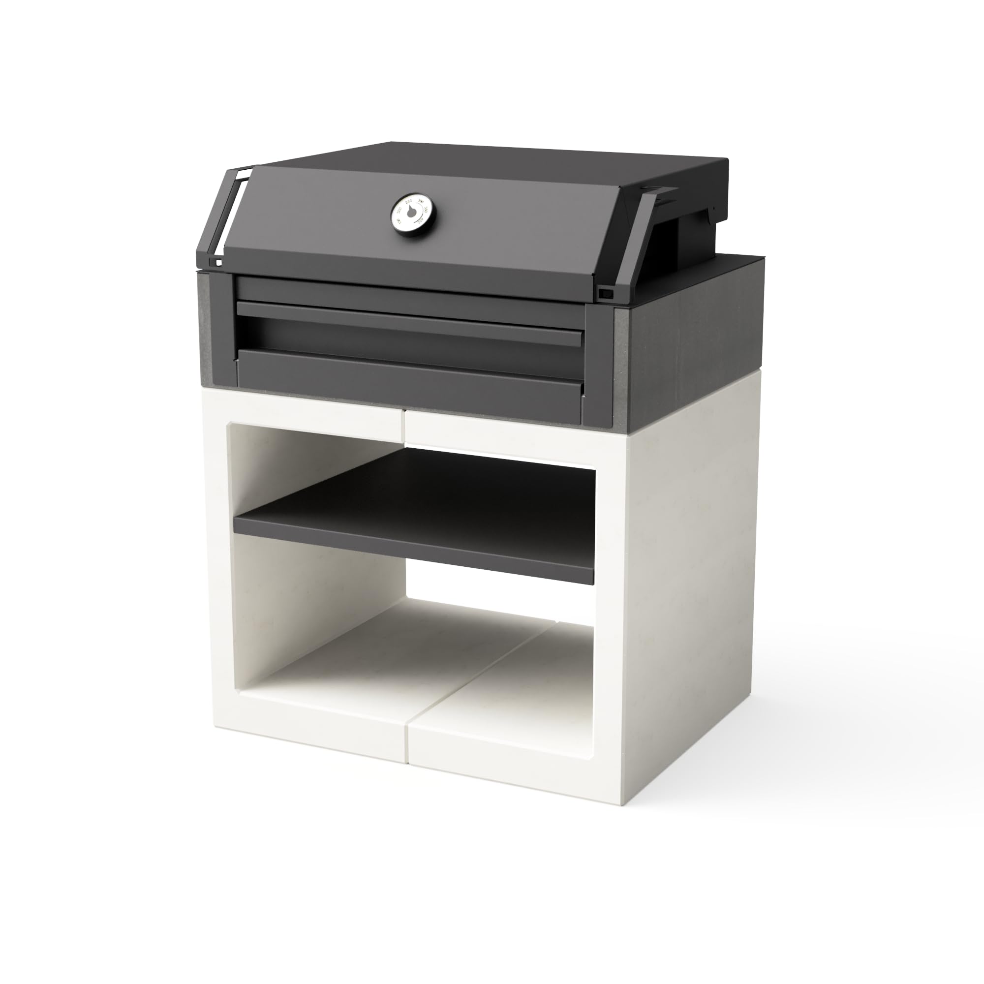 tuozi-kitaway-grill-otte-barbecue-couvercle-pizza-inox-t00574 image 1