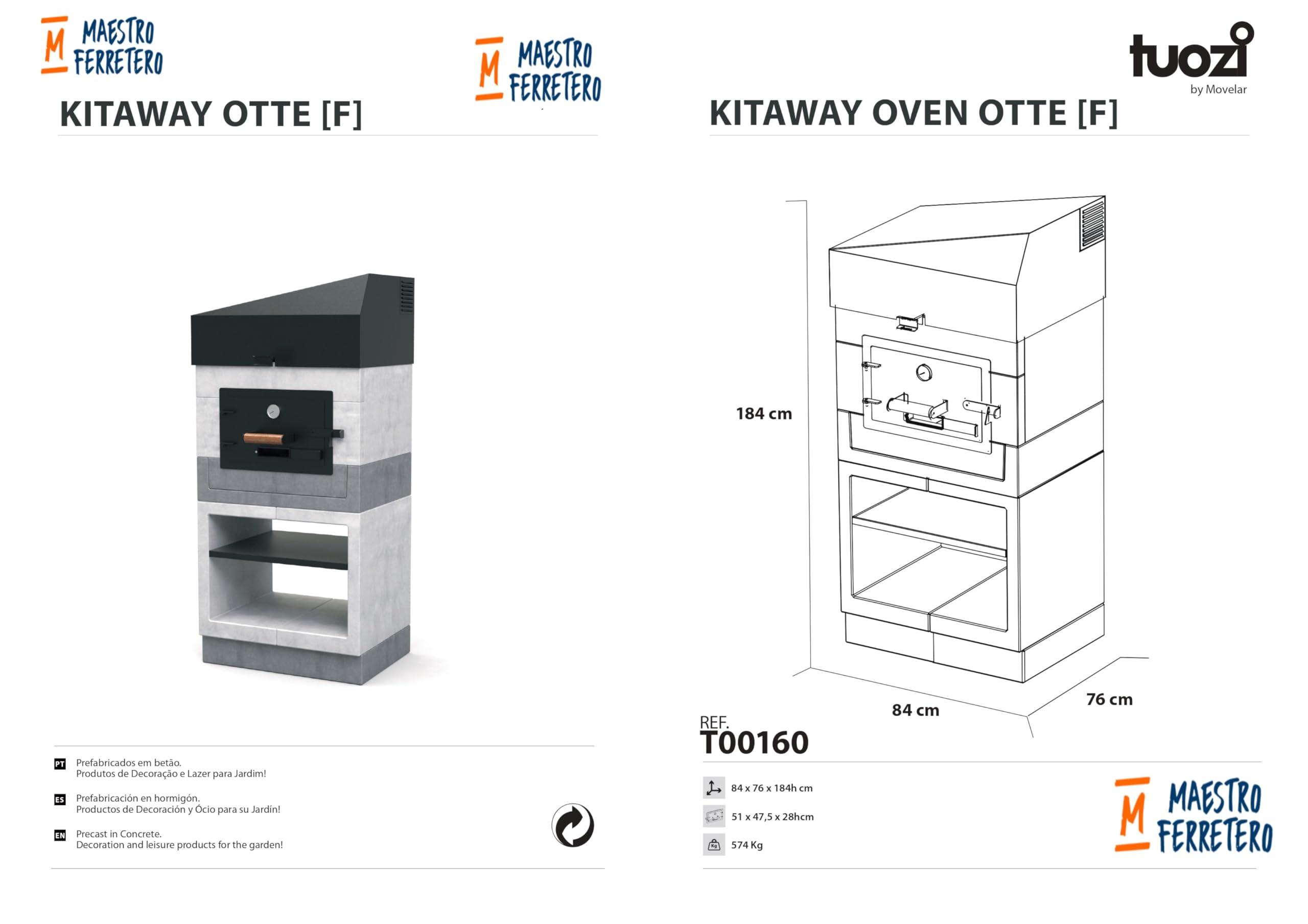 tuozi-kitaway-otte-four-bois-blanc-gris-84x63x184 image 2