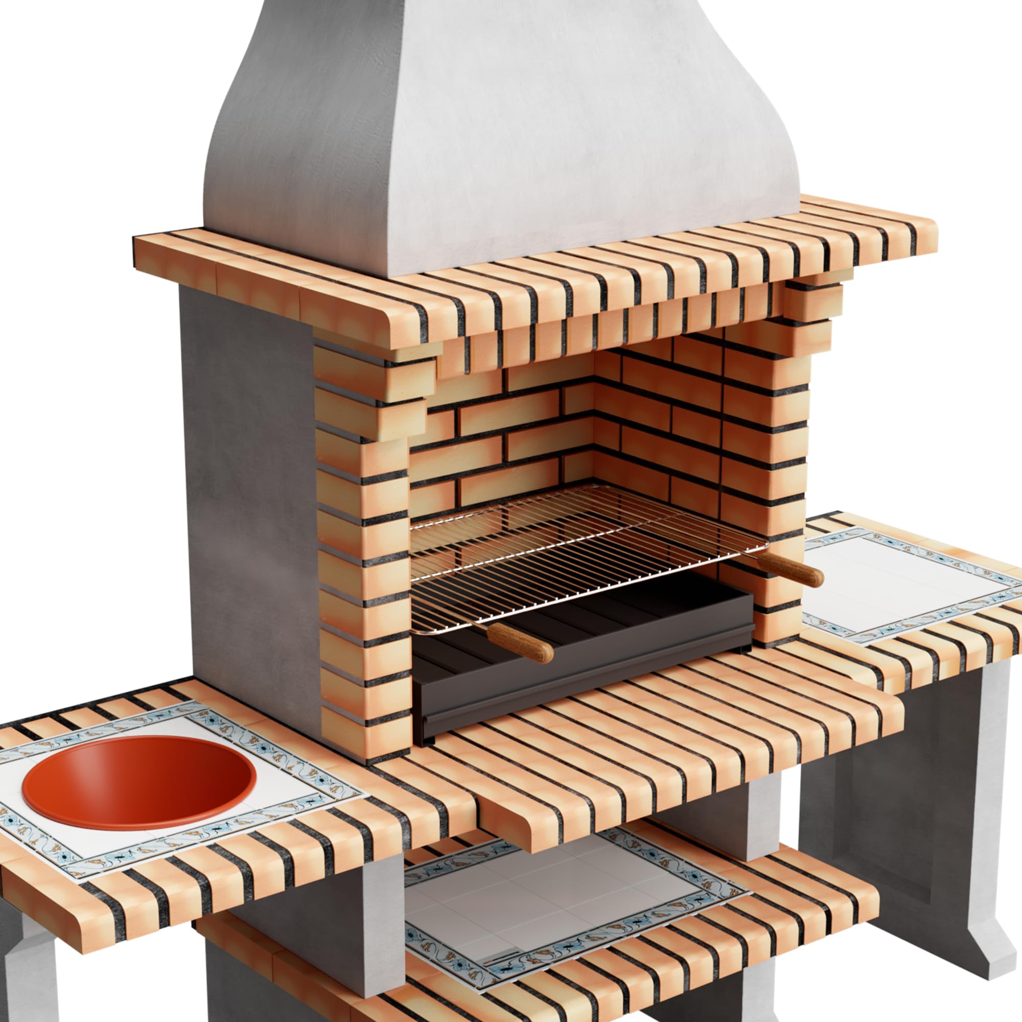 movelar-new-azores-plus-xl-barbecue-fixe-avec-rack-gris-orange image 6