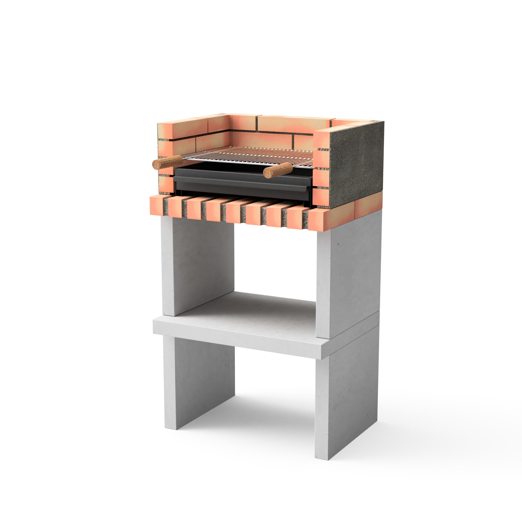movelar-niza-barbecue-ma-onn-compact-gris-orange-avec-rack image 1