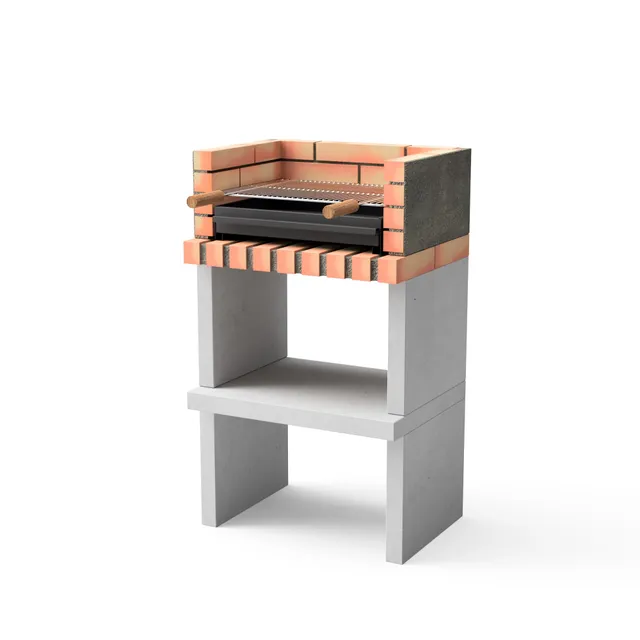movelar-niza-barbecue-ma-onn-compact-gris-orange-avec-rack image 1