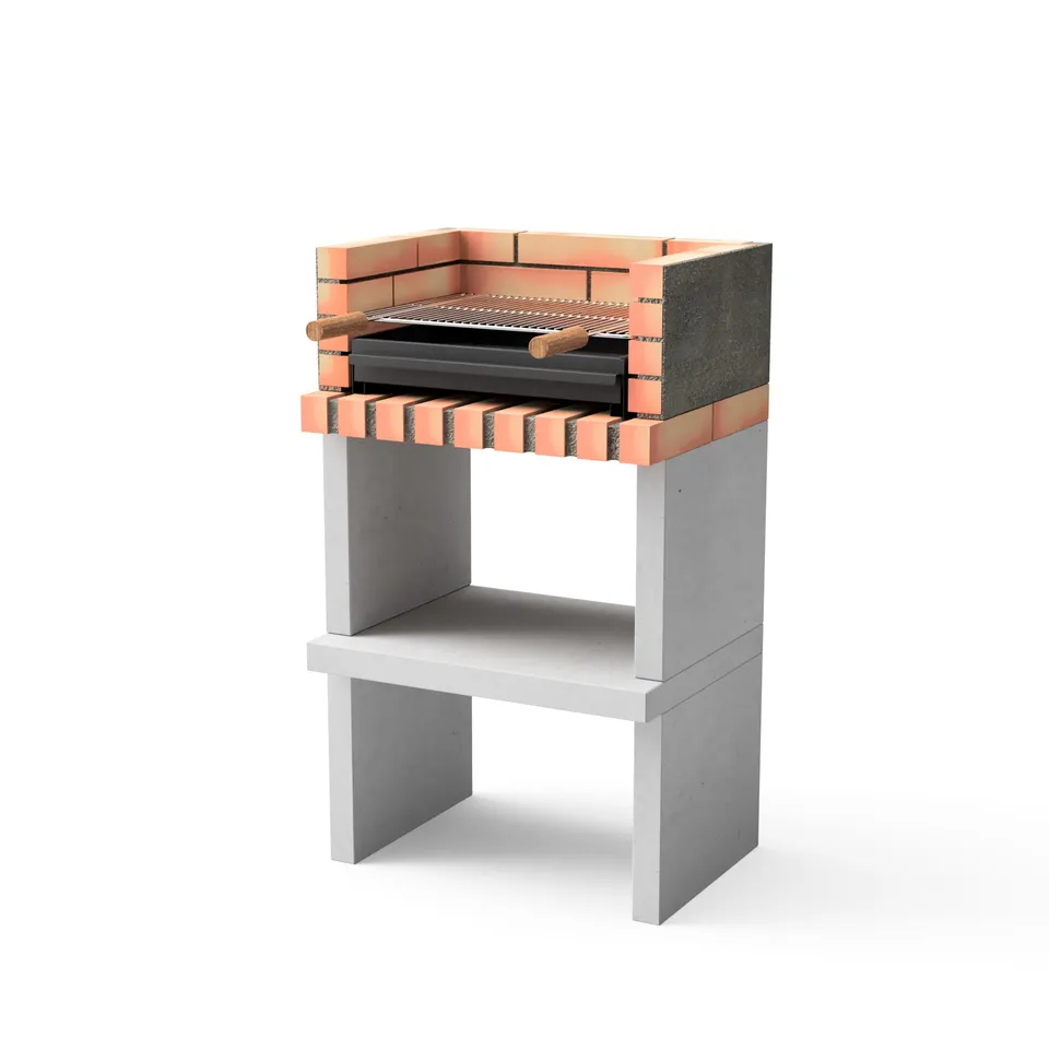 movelar-niza-barbecue-ma-onn-compact-gris-orange-avec-rack image 1