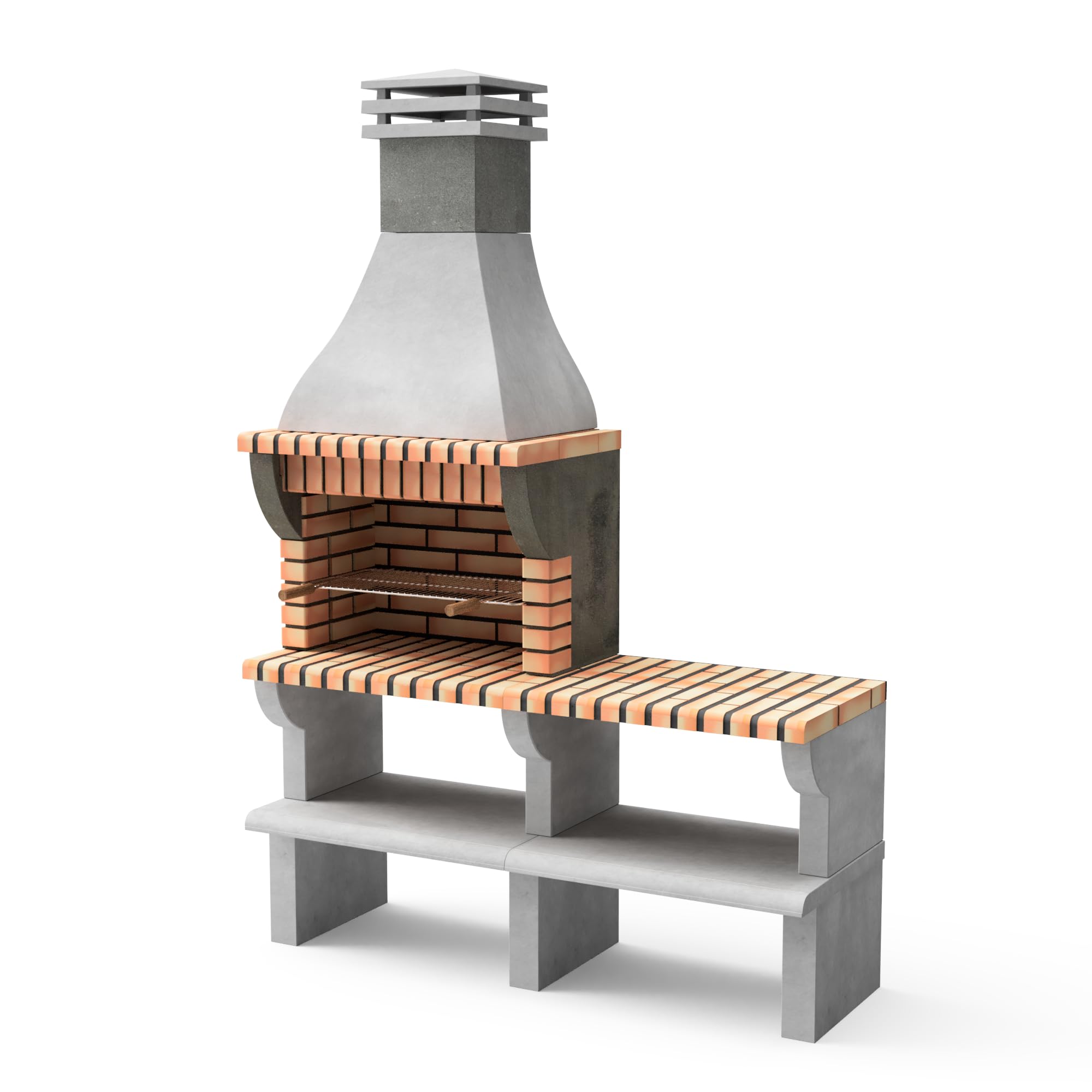 movelar-maipu-xl-3535-3-barbecue-ma-onn-avec-support-lat-ral-double-grille image 7