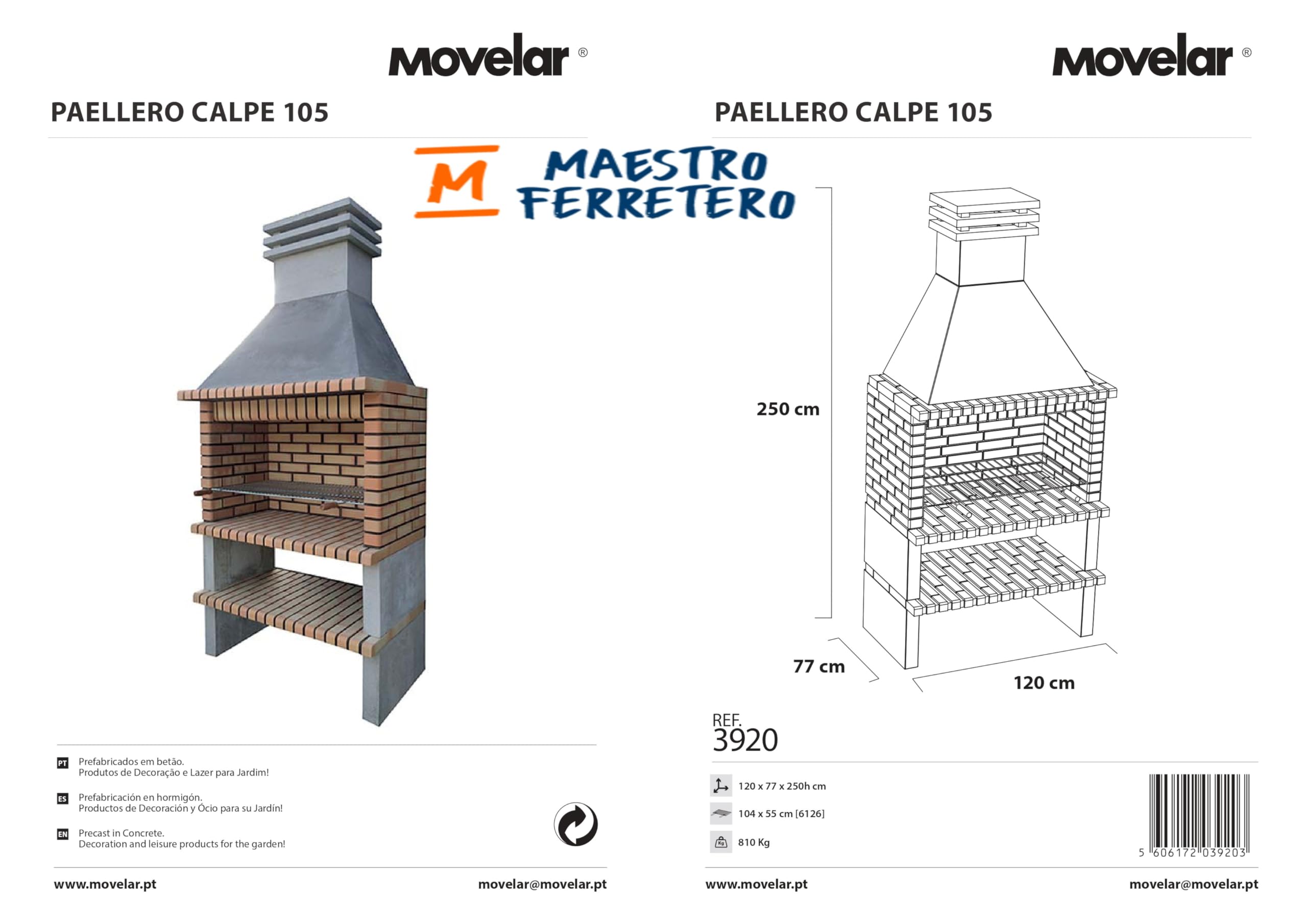 movelar-paellero-calpe-105-barbecue-ma-onn-bois-charbon-16-personnes image 3