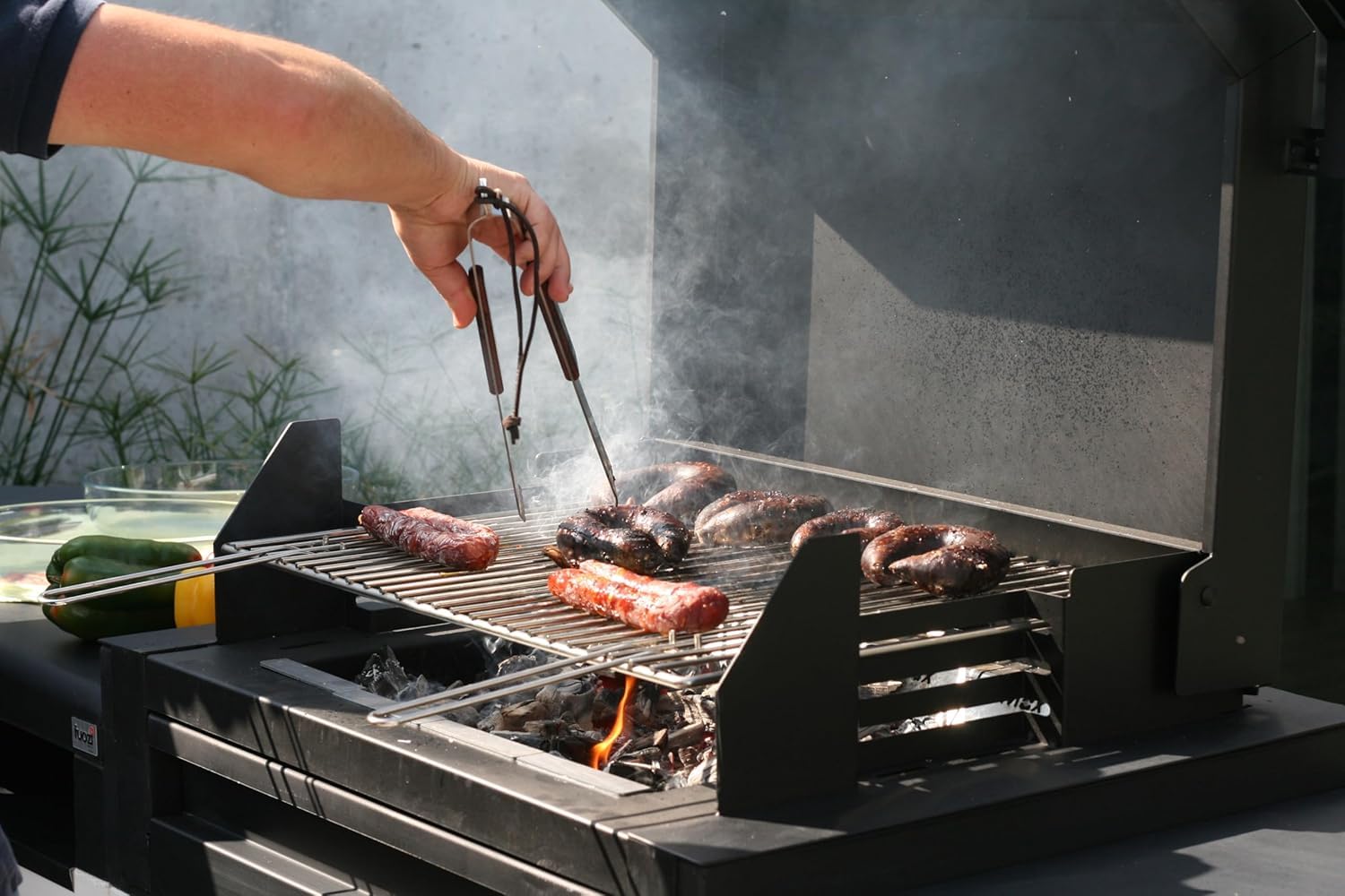tuozi-kitaway-grill-otte-barbecue-couvercle-pizza-inox-t00574 image 2