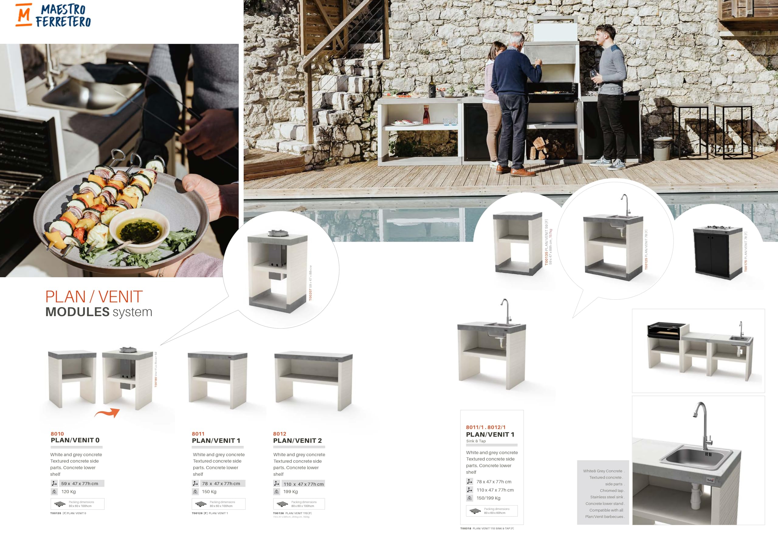 tuozi-venit-flex-8060-barbecue-fixe-charbon-gris-blanc image 3