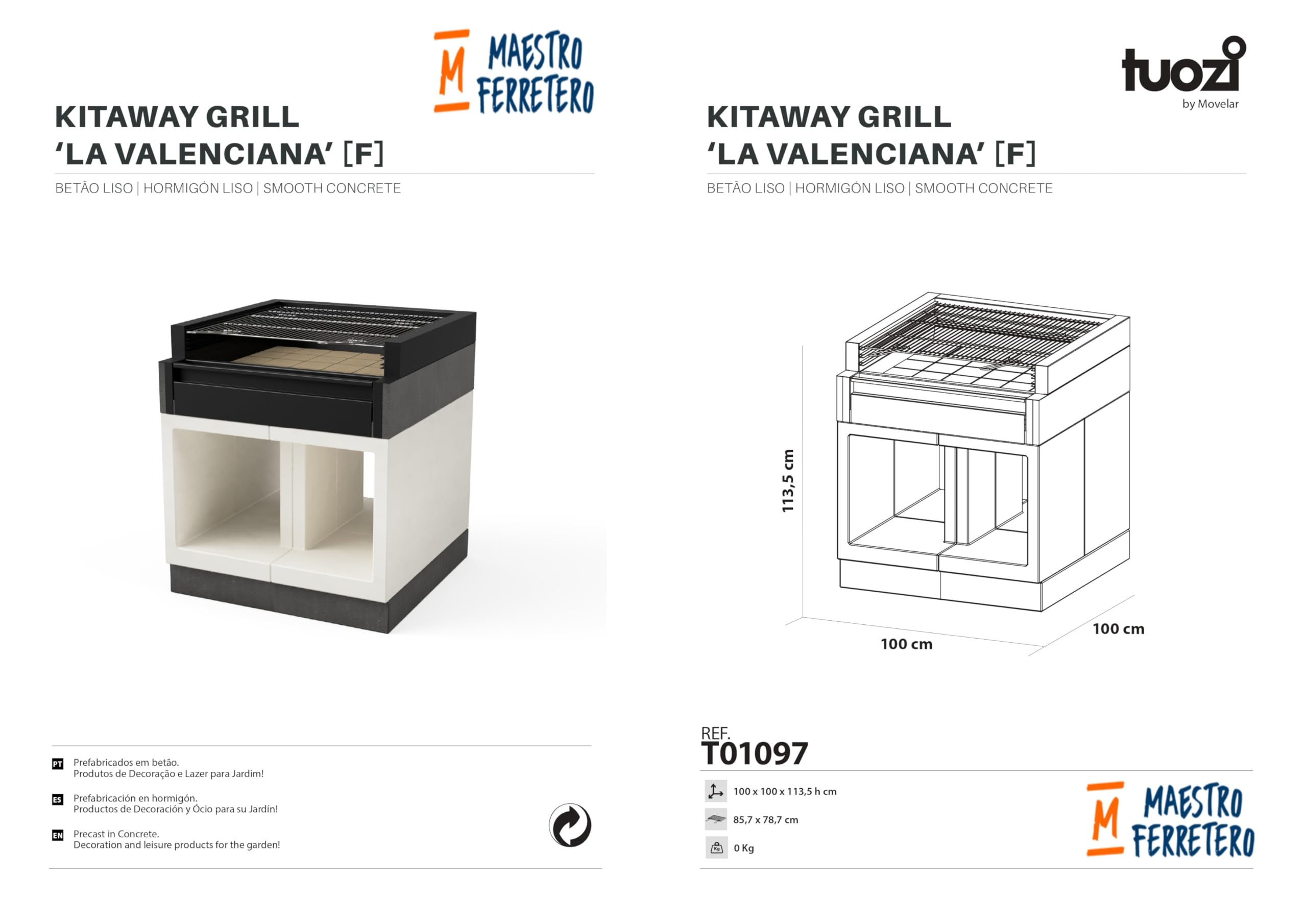 tuozi-kitaway-valenciana-t01097-barbecue-paella-100cm image 2