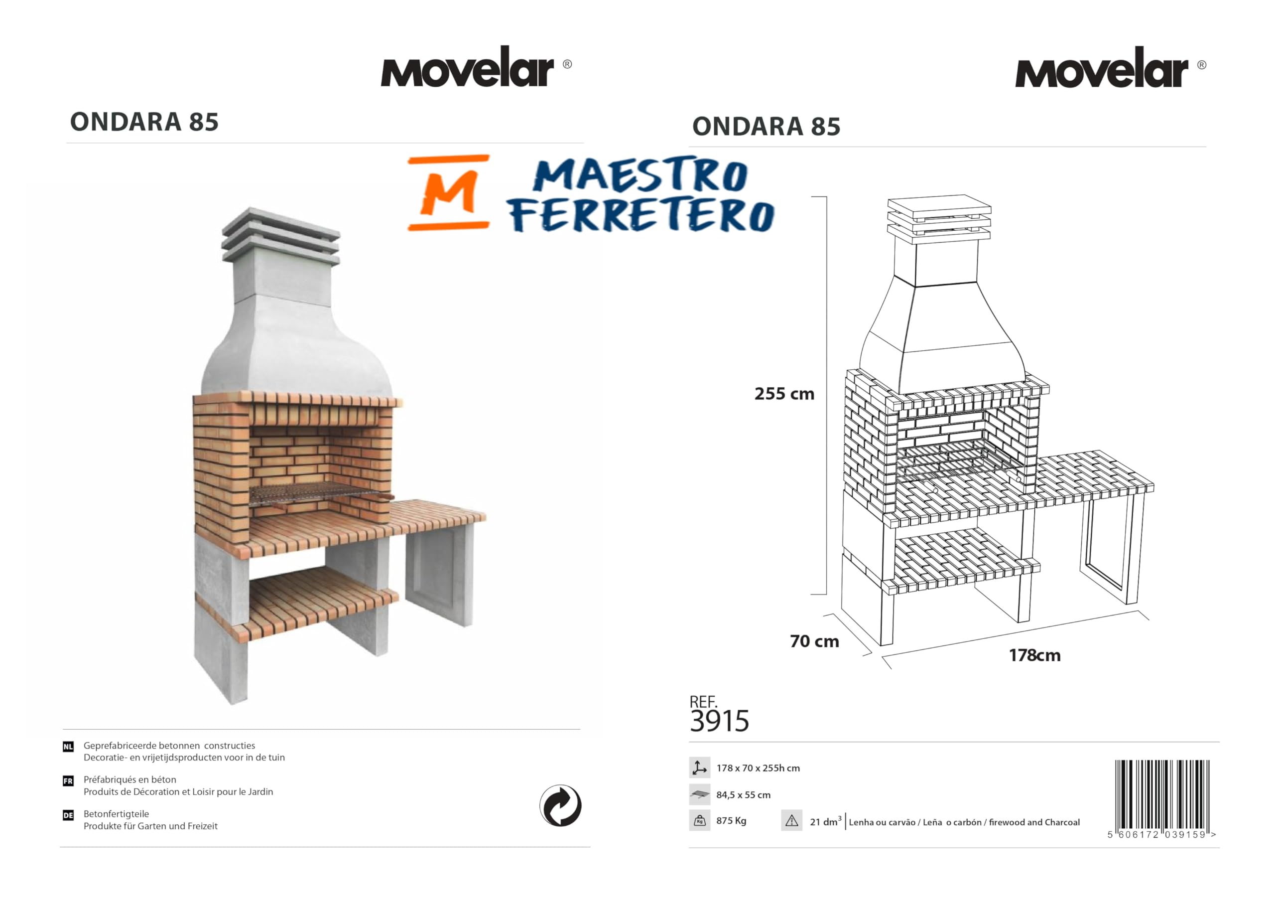 movelar-paellero-ondara-85-barbecue-b-ton-13-pers image 2