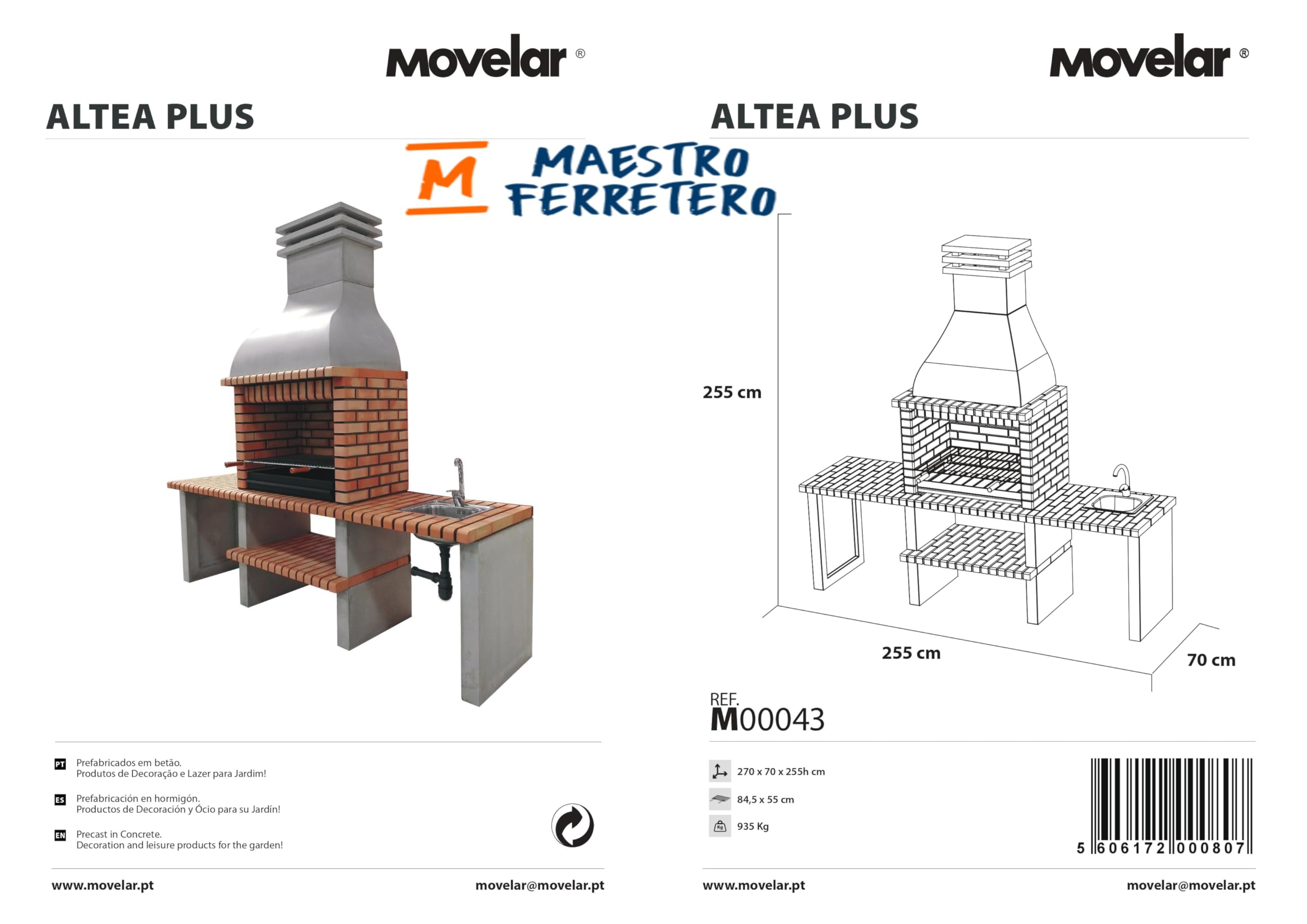 movelar-altea-plus-barbecue-fixe-avec-vier-gris-orange image 6
