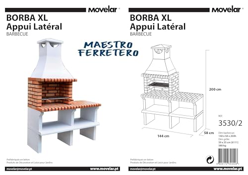 movelar-sines-xl-barbecue-fixe-bois-charbon-5-pers image 7
