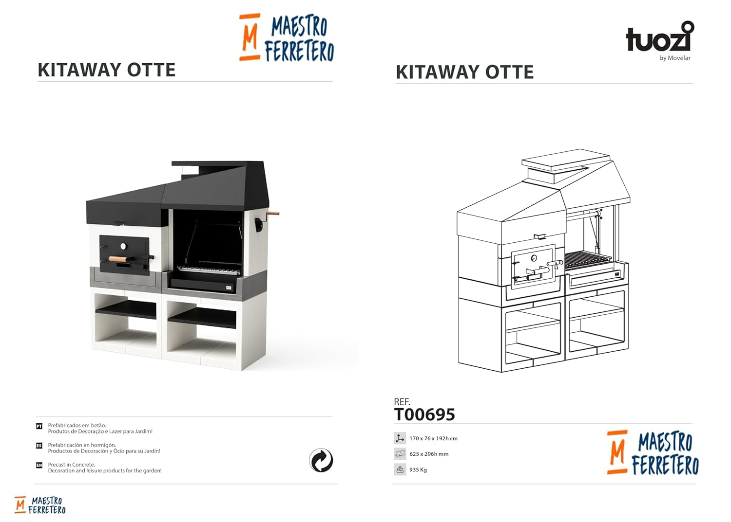 tuozi-kitaway-otte-barbecue-four-grill-argentin-168-cm-inox image 3