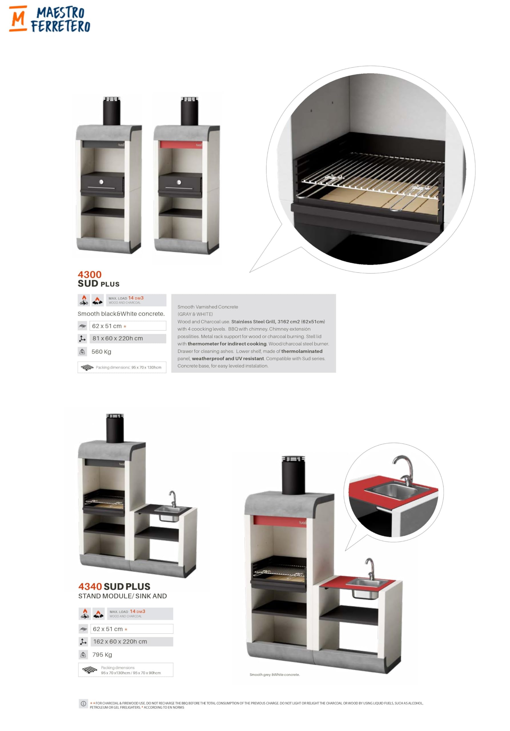 tuozi-sud-plus-barbecue-b-ton-noir-avec-vier-162-cm image 3
