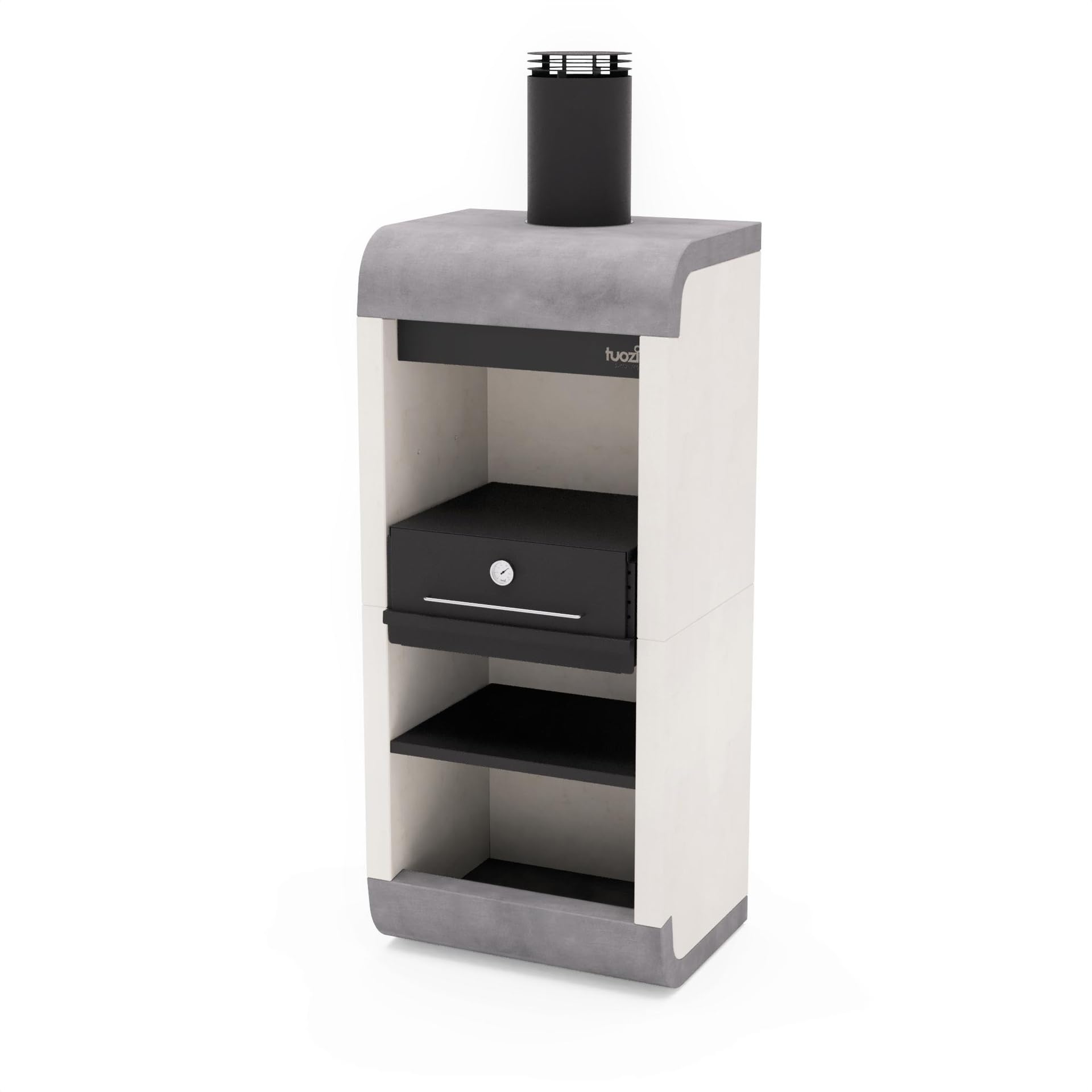 tuozi-sud-plus-barbecue-fixe-b-ton-noir-bois-charbon image 1