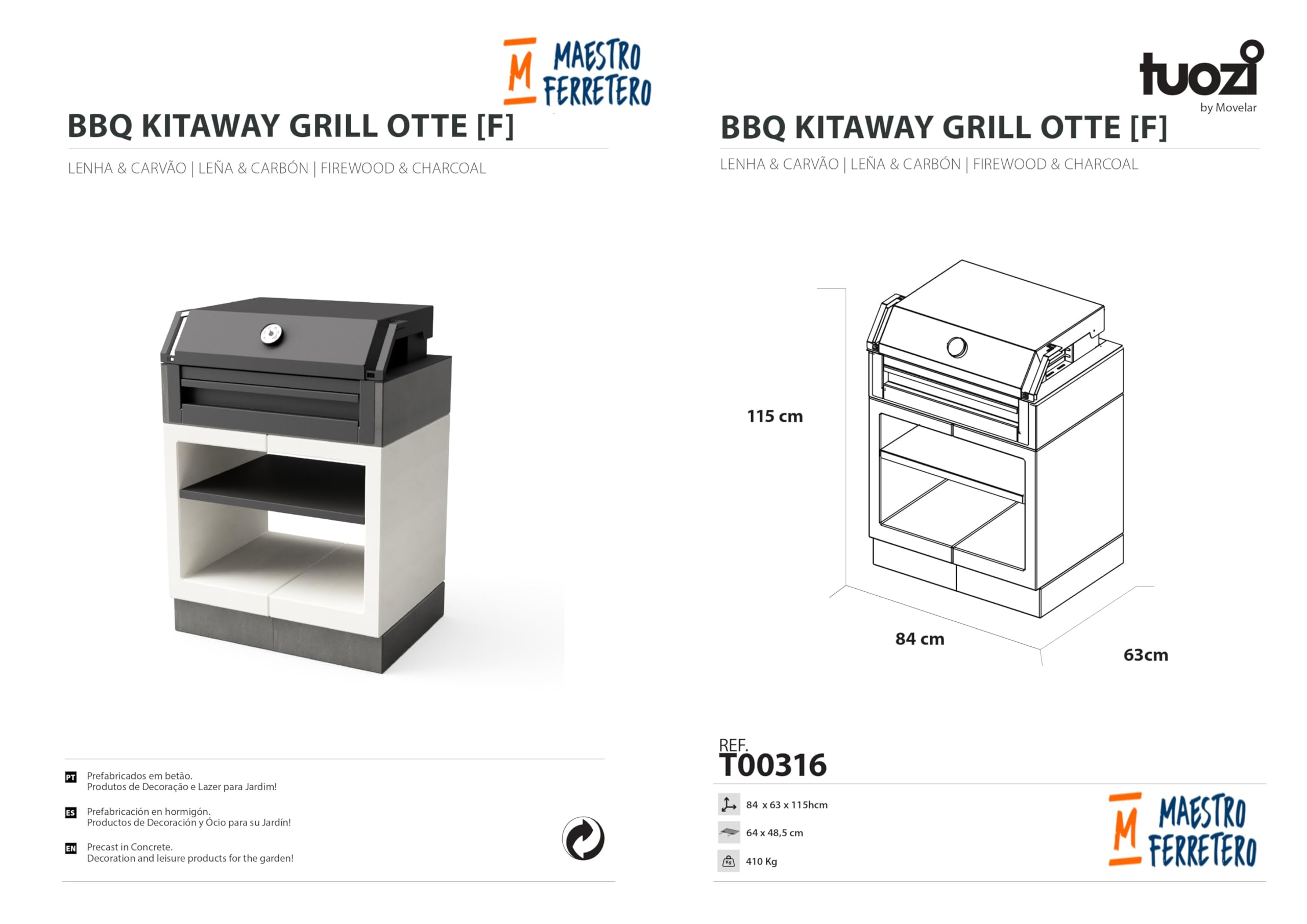 tuozi-kitaway-grill-otte-barbecue-couvercle-pizza-t00316 image 5