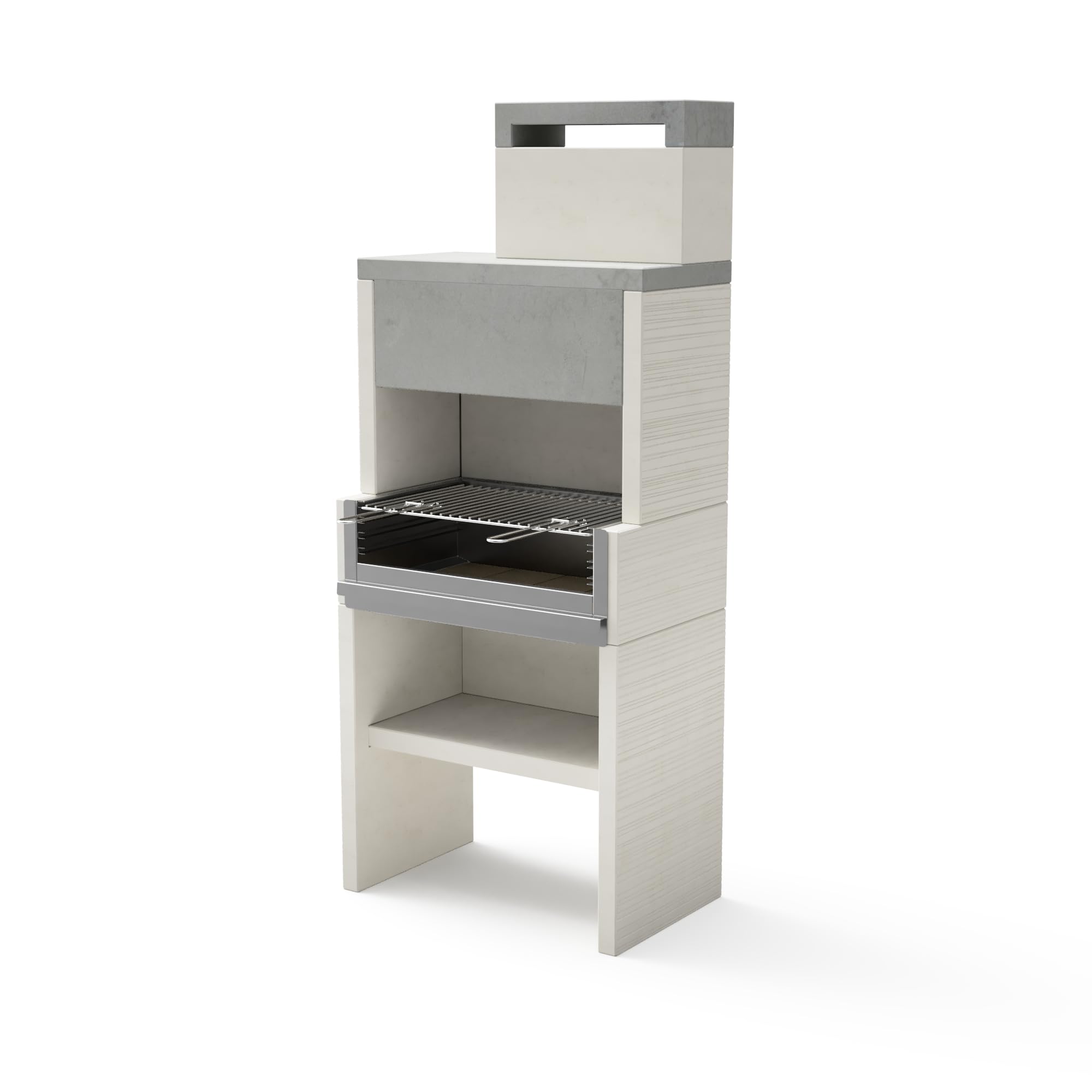tuozi-venit-flex-plus-hotte-barbecue-avec-pied-gris-blanc image 5
