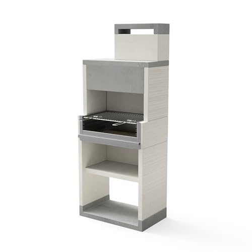 tuozi-venit-flex-plus-hotte-barbecue-avec-pied-gris-blanc image 6