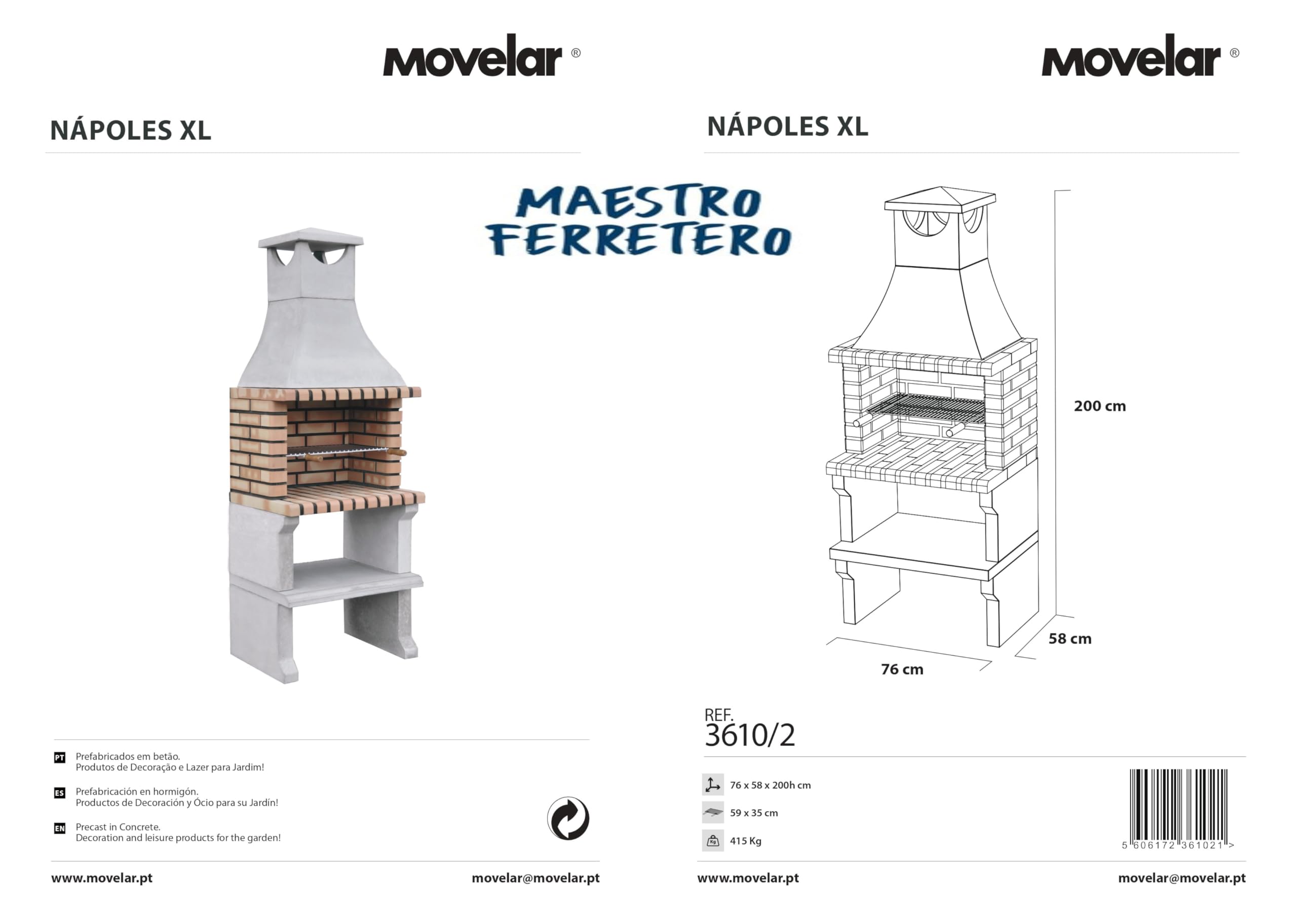 movelar-naples-xl-barbecue-fixe-bois-charbon-6-pers image 3