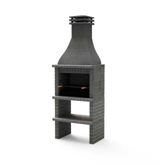 movelar-khiva-plus-barbecue-ma-onn-bois-charbon-gris-fonc-chemin-e image 1