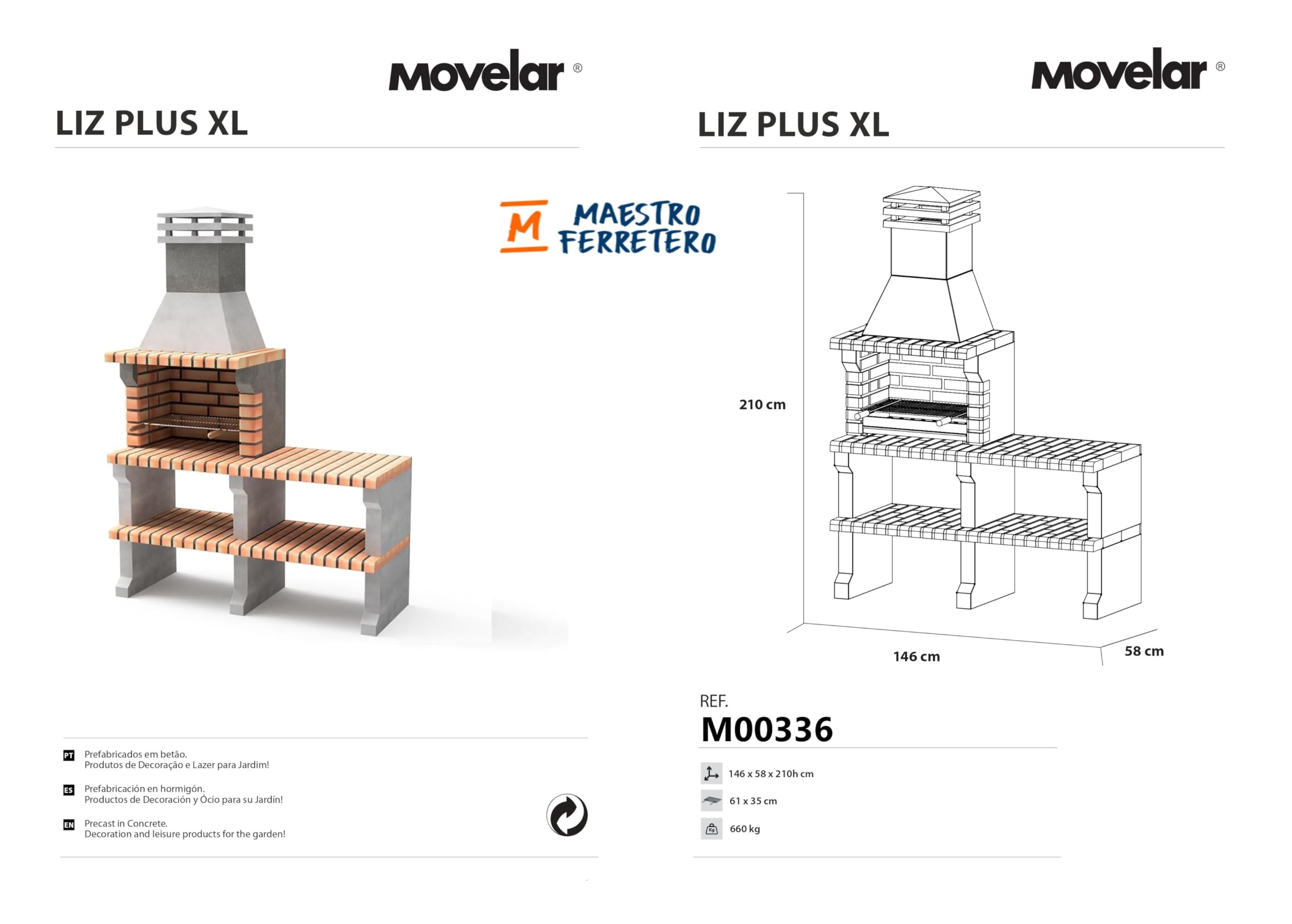 movelar-liz-xl-m00336-barbecue-b-ton-sans-rack-gris-orange image 3