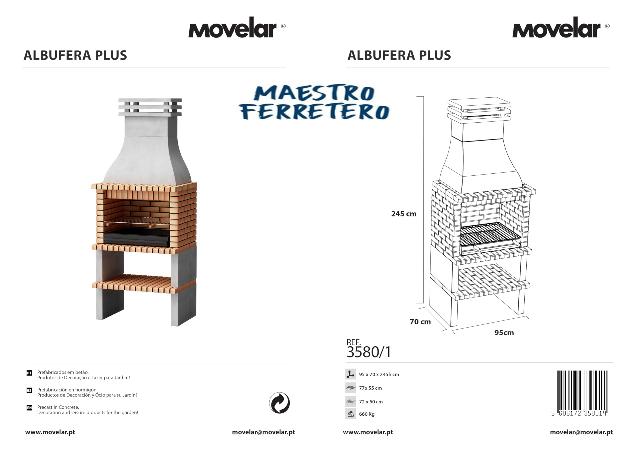 movelar-albufeira-3580-1-barbecue-fixe-avec-grille-10-pers image 5