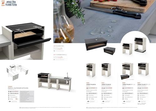 tuozi-venit-flex-8060-barbecue-fixe-charbon-gris-blanc image 8