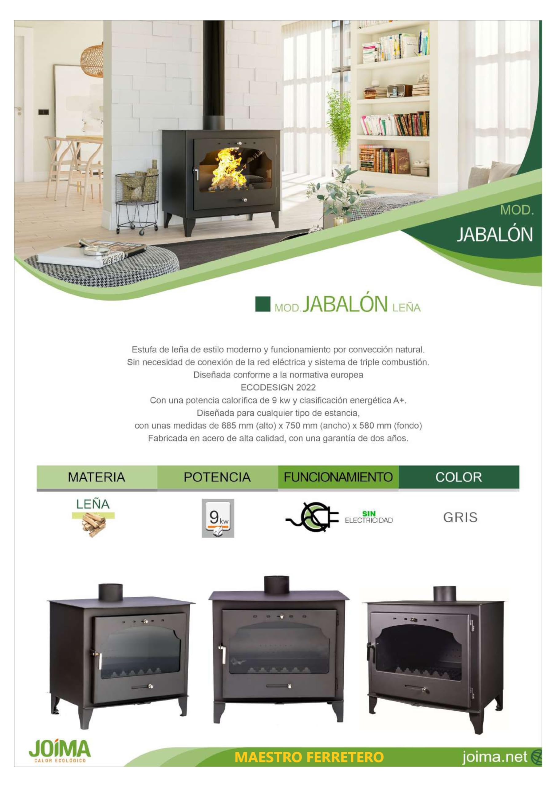 maestro-ferretero-jabalon-9-kw-po-le-bois-acier-75-m image 6