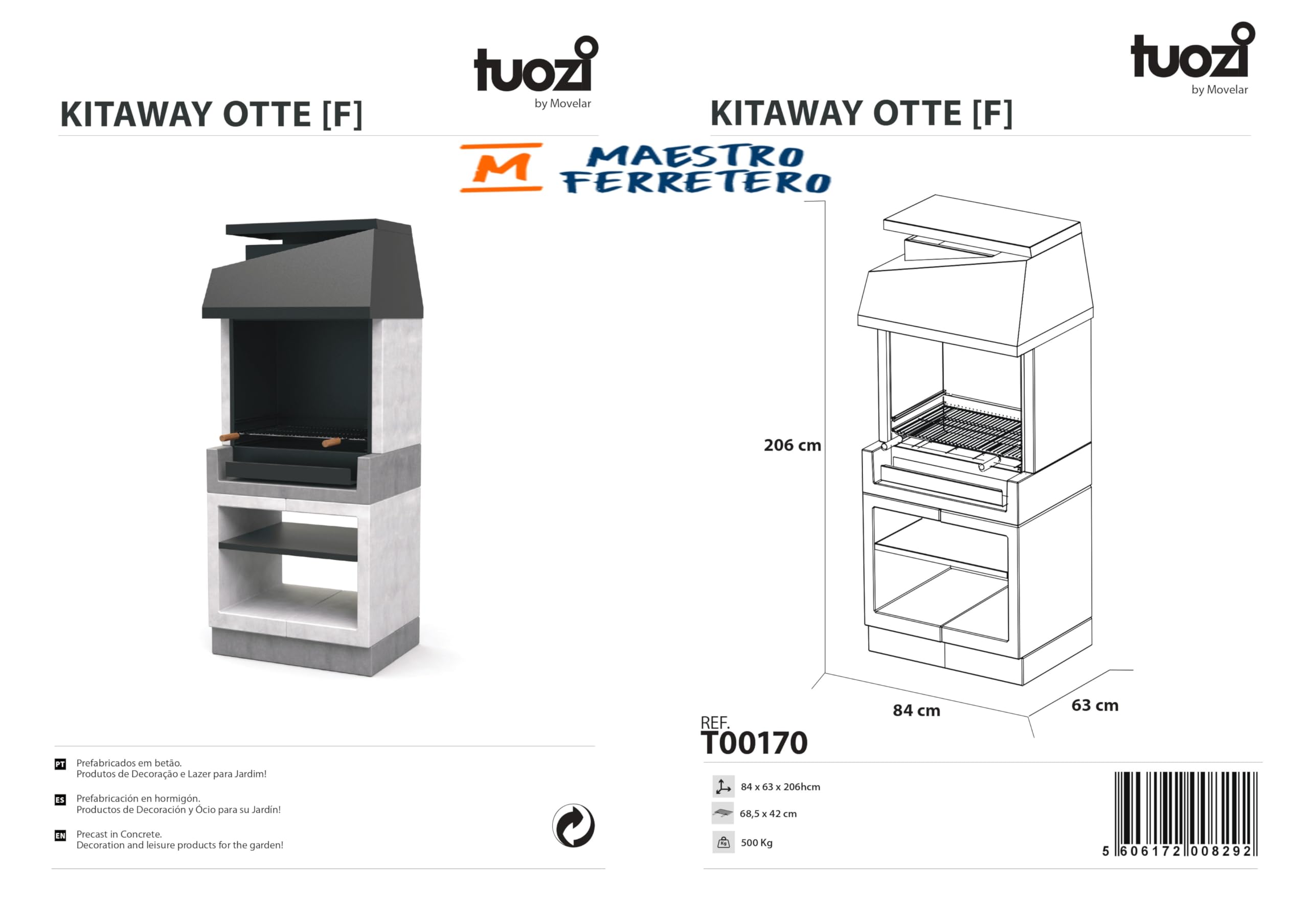 tuozi-kitaway-otte-t00170-barbecue-chemin-e-bois-charbon-inox image 3