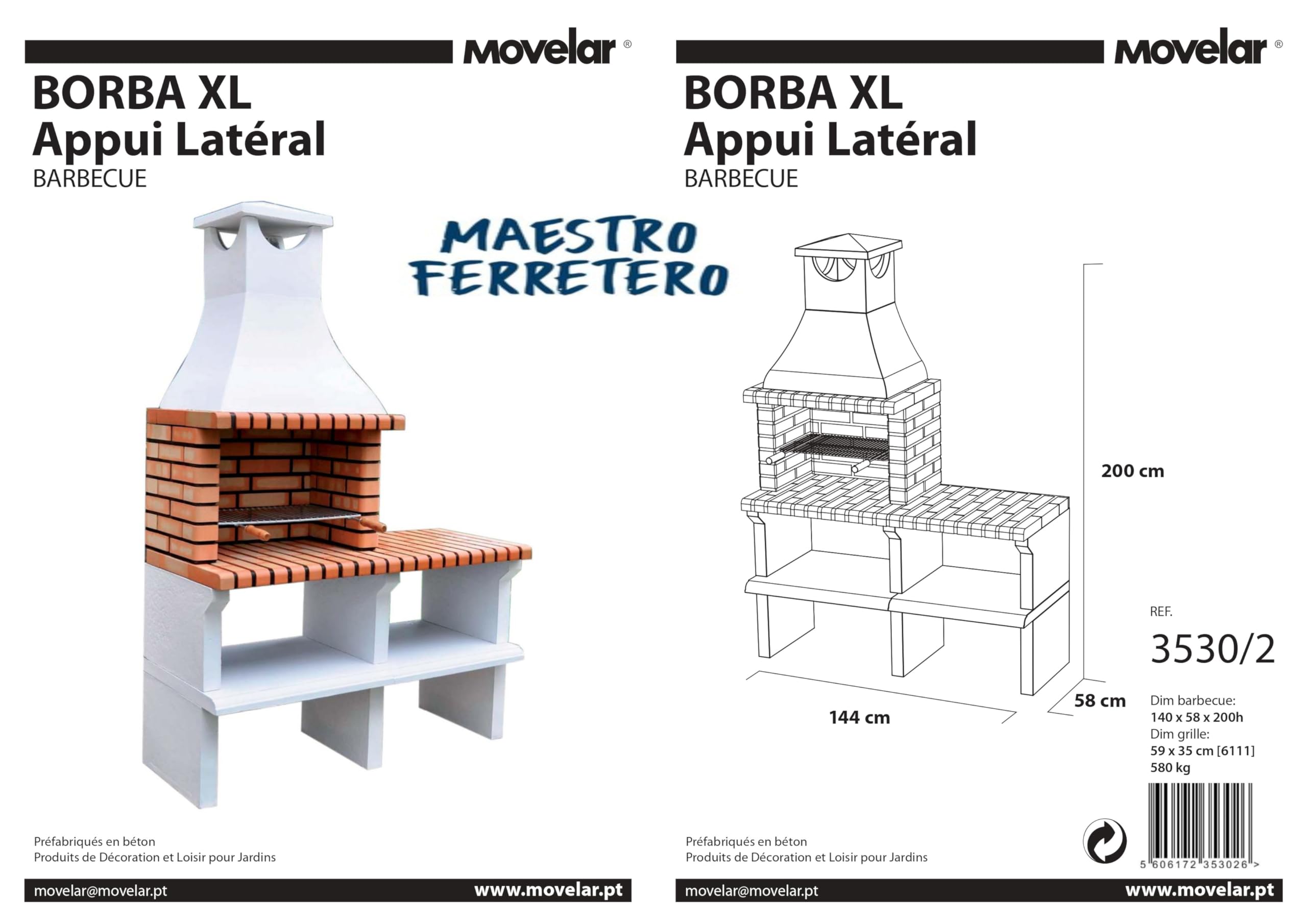 movelar-sines-xl-barbecue-fixe-bois-charbon-5-pers image 3