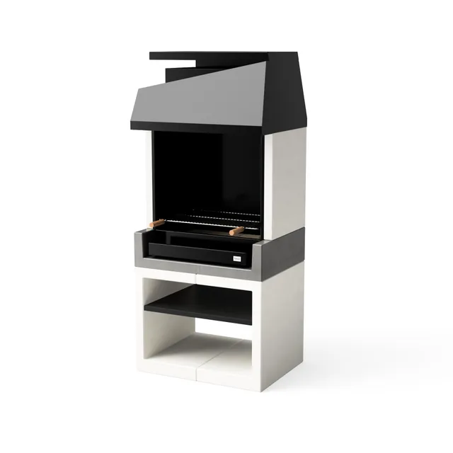 tuozi-kitaway-otte-barbecue-bois-charbon-gris-blanc-chemin-e image 1