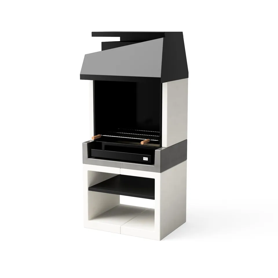 tuozi-kitaway-otte-barbecue-bois-charbon-gris-blanc-chemin-e image 1