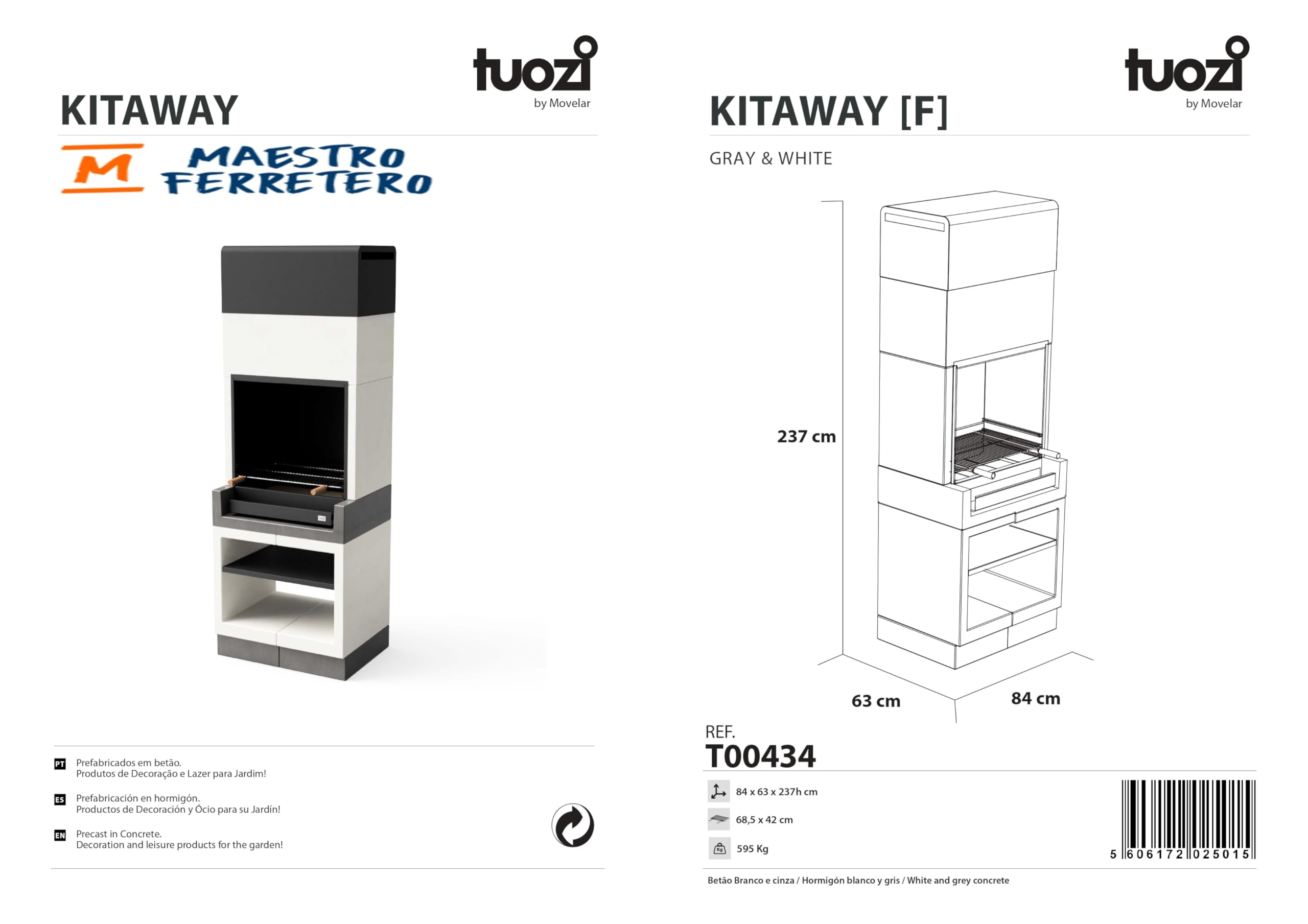 tuozi-kitaway-t00434-barbecue-b-ton-4-niveaux-cuisson image 5
