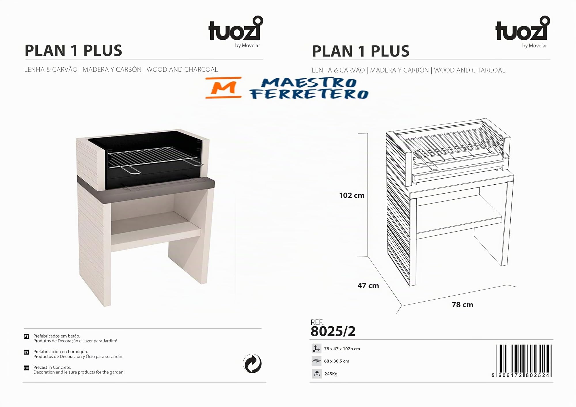 tuozi-plan-1-plus-8025-2-barbecue-ma-onn-bois-charbon-gris image 6