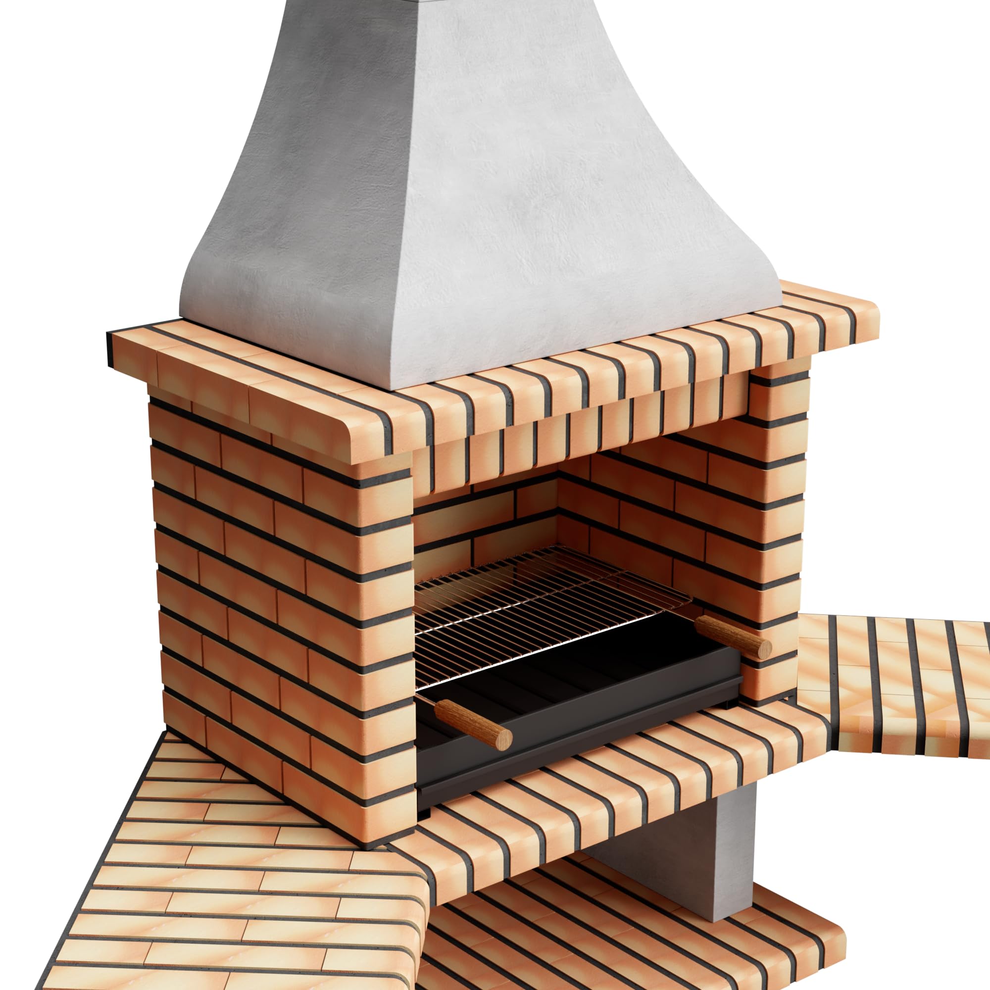 movelar-roma-barbecue-ma-onn-angle-gris-orange-avec-metal-rack image 4