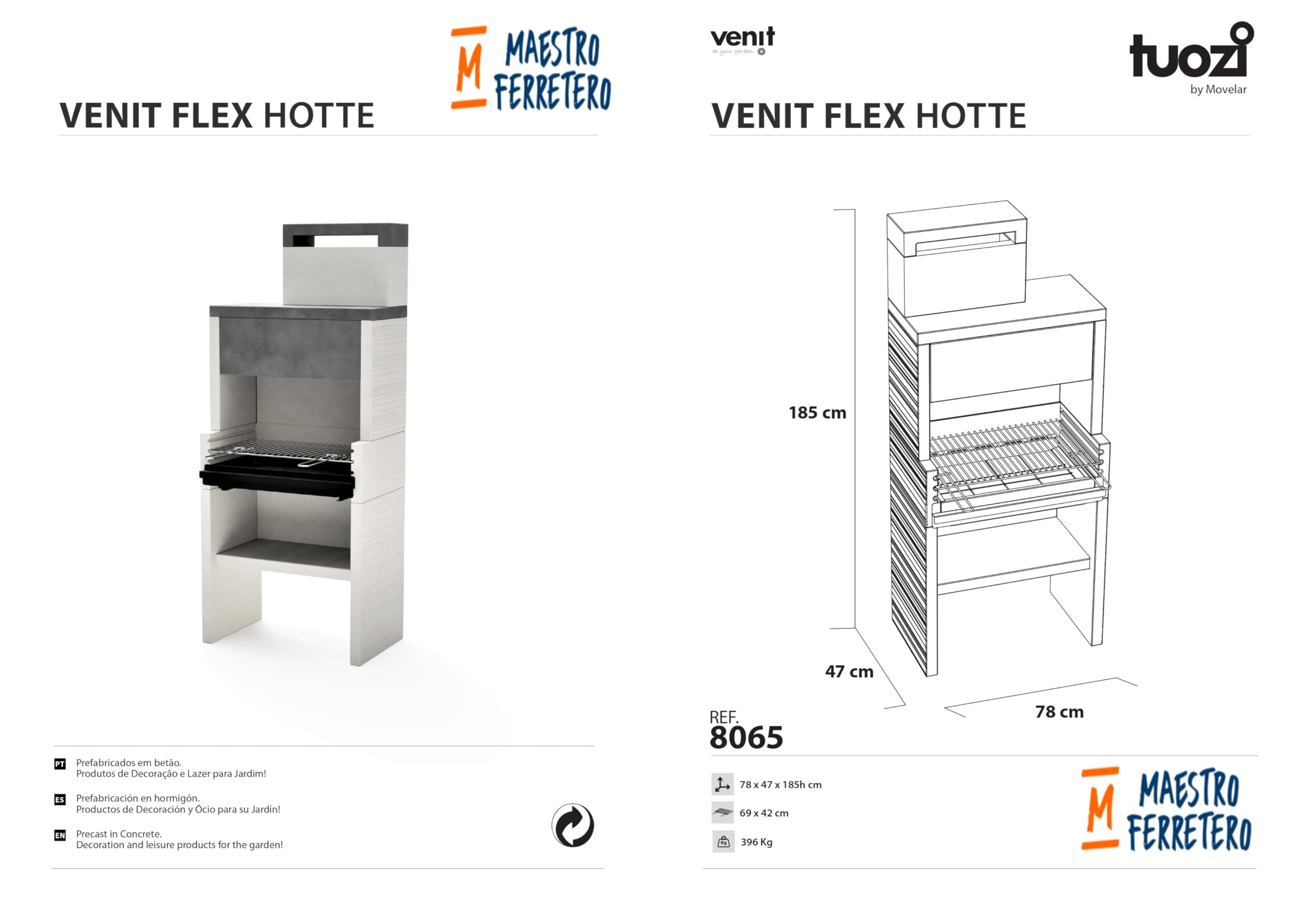 tuozi-venit-flex-plus-hotte-barbecue-b-ton-charbon image 5