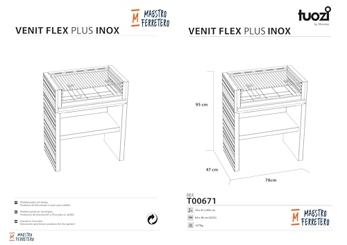 tuozi-venit-flex-plus-t00671-barbecue-inox-sans-pied image 8