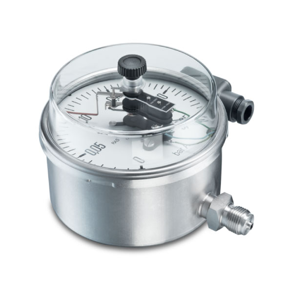 bourdon-m17-manom-tre-contacts-150-mm-inox image 1