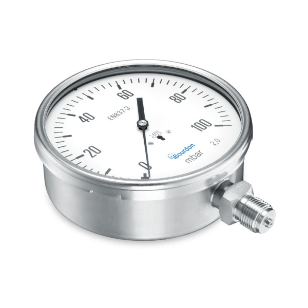 bourdon-mcx7-manom-tre-capsule-inox-150-mm-mbar image 1