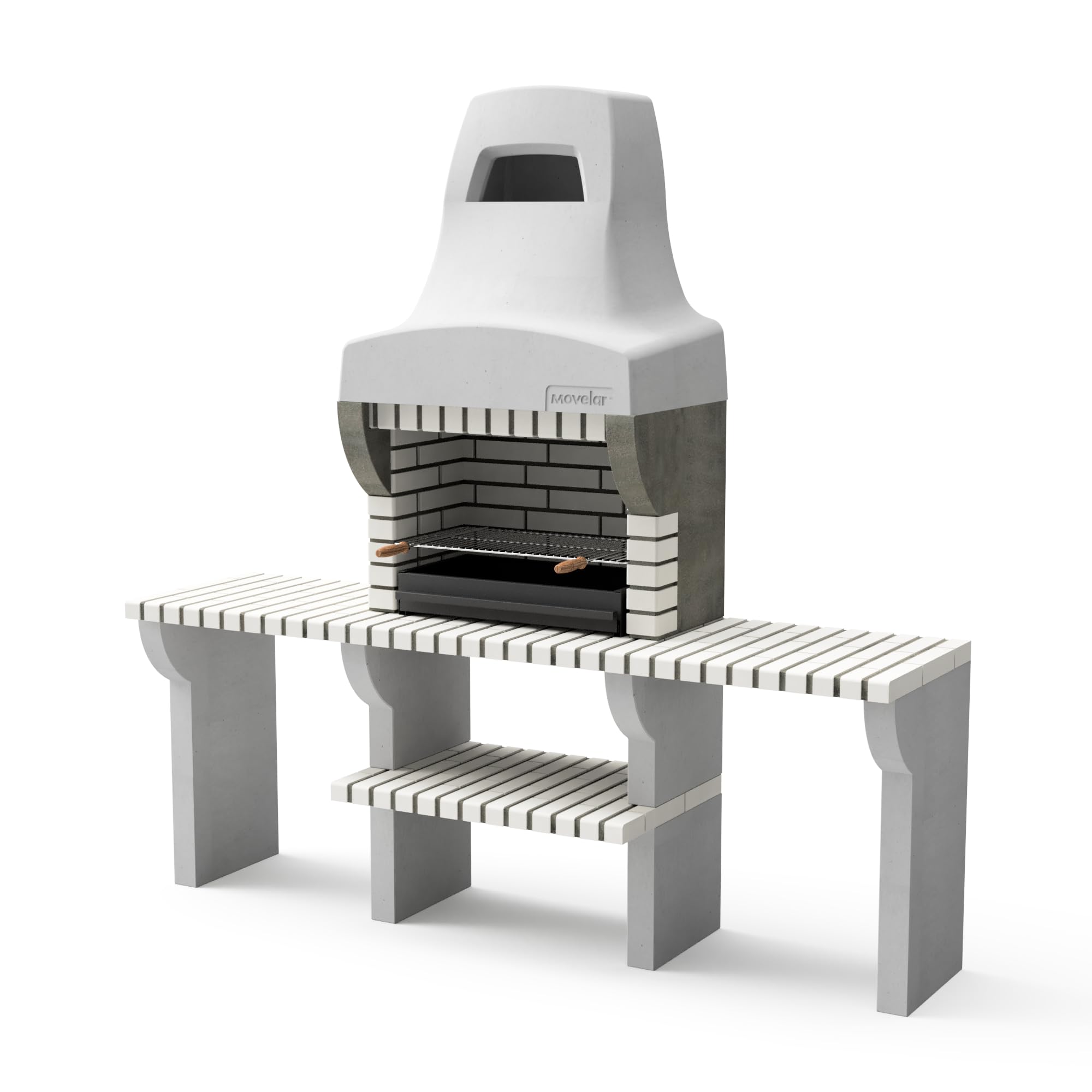 movelar-bailen-plus-2-barbecue-beige-gris-216-cm image 1