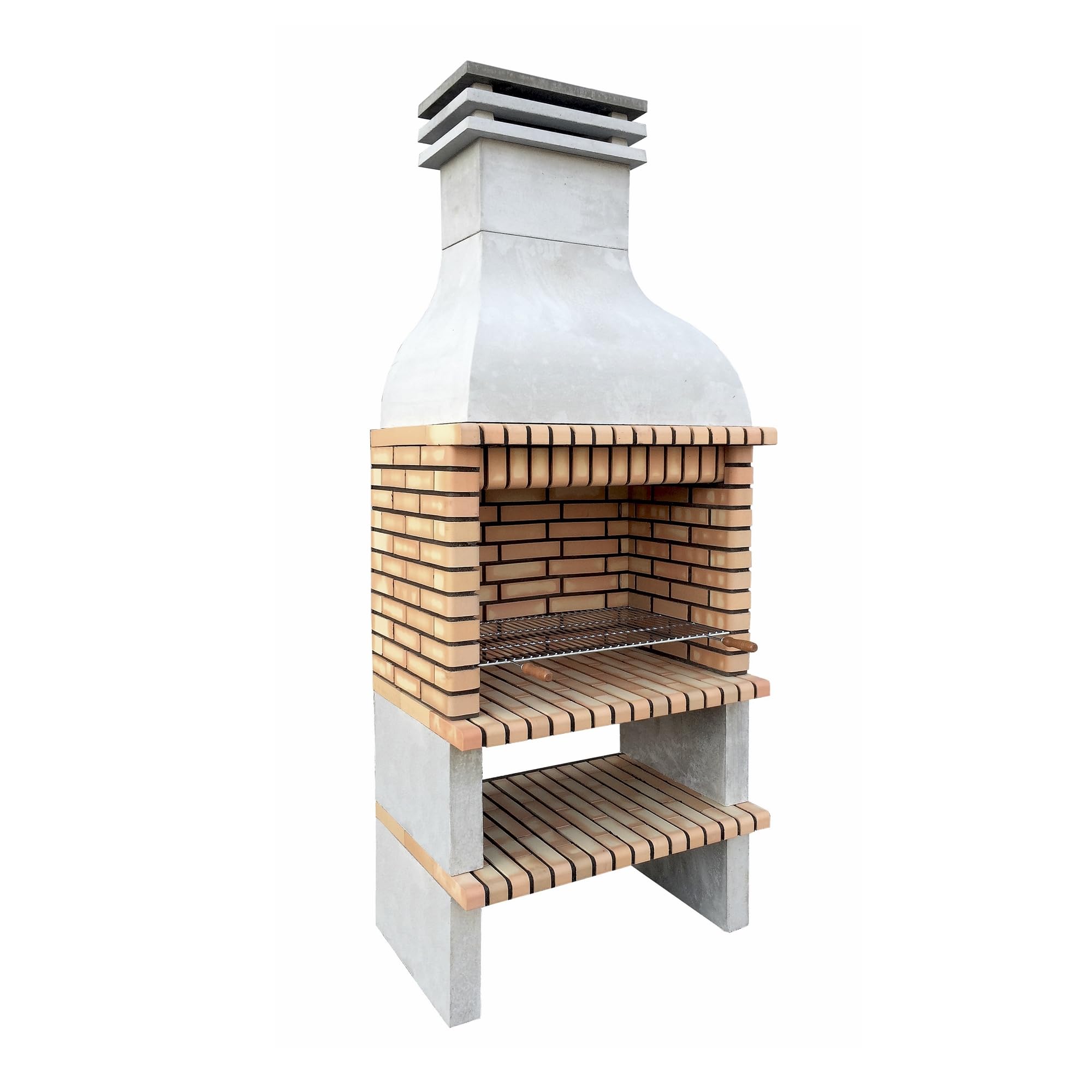 movelar-saler-3910-barbecue-fixe-b-ton-gris-orange-13-pers image 1
