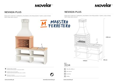 movelar-nevada-plus-xl-3534-barbecue-fixe-gris-orange-avec-vier image 8