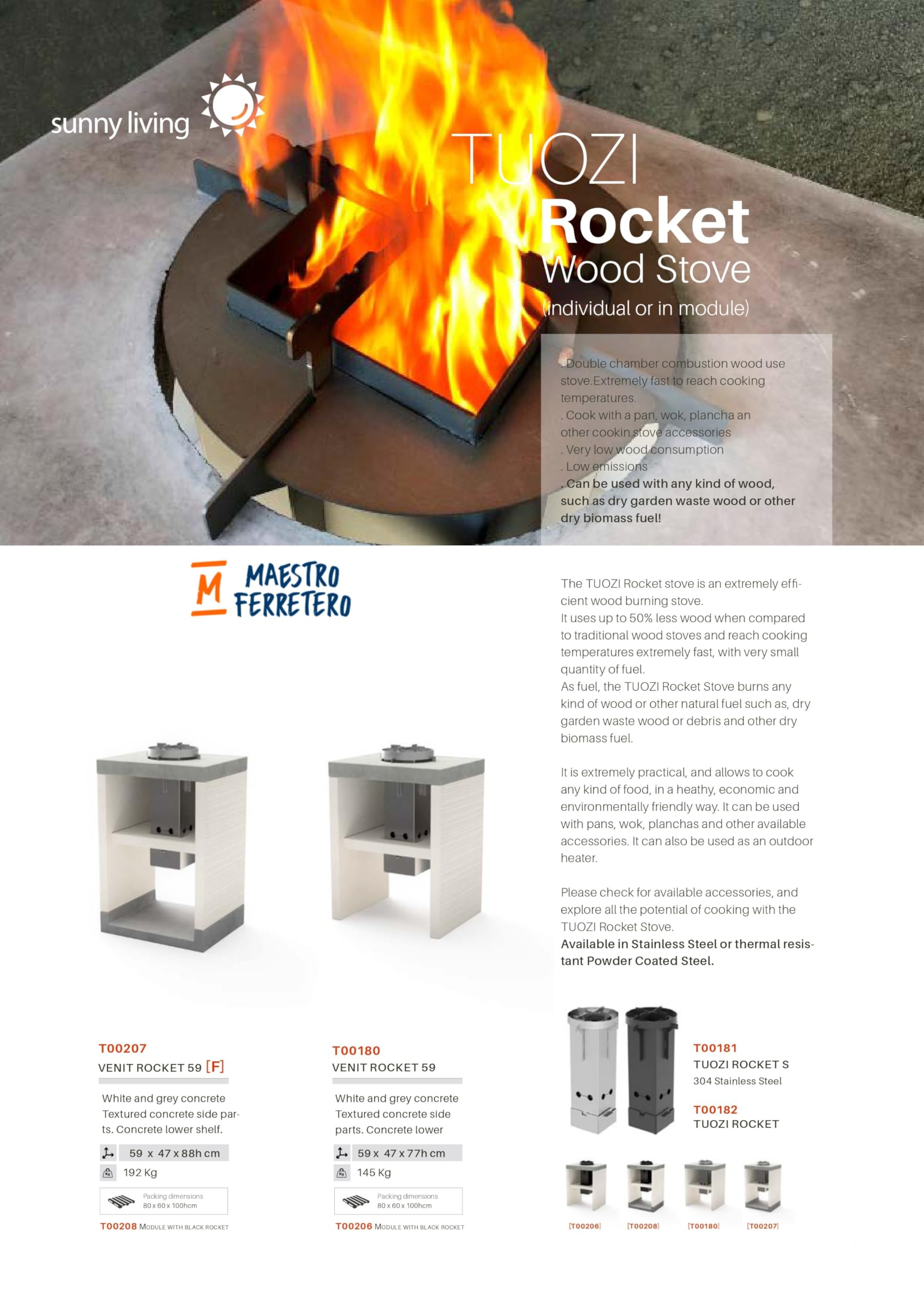 tuozi-venit-flex-8060-barbecue-fixe-charbon-gris-blanc image 5